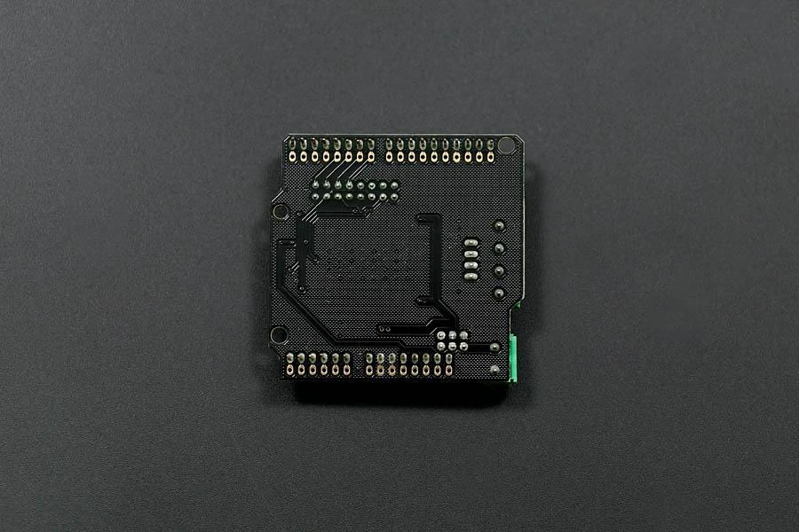 DFRobot Motor Shield apatinės plokštės vaizdas