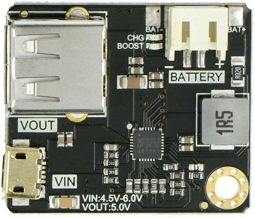Dfrobot MP2636 plokštė su USB jungtimis