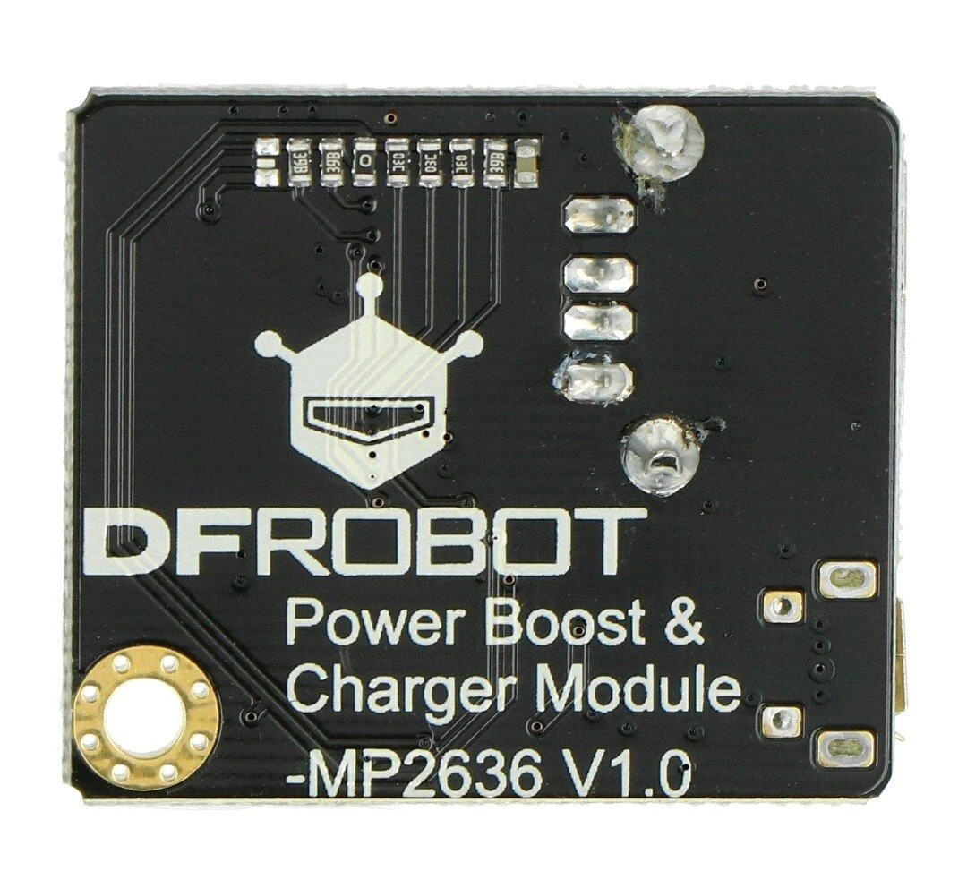 MP2636 įkrovimo modulis, viršutinė pusė