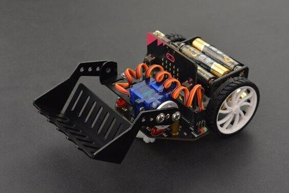 DFRobot ROB0156-L-1 Micro:Maqueen robotas su mechaniniu krautuvu, roboto platforma micro:bit