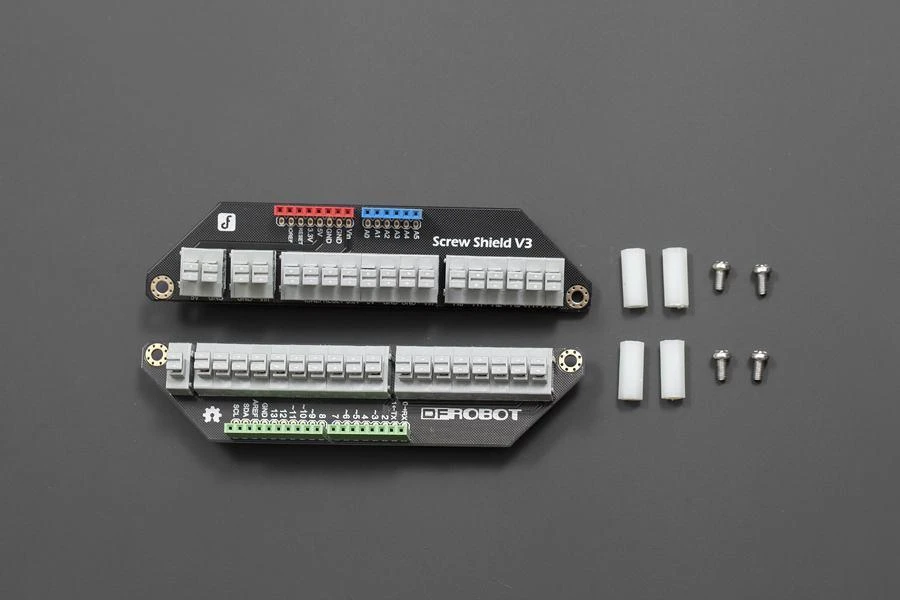 DFRobot Screwless Terminal Shield V3 komplektas su priedais