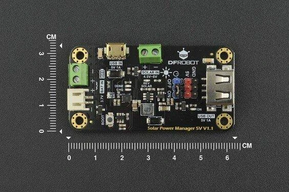 DFRobot 5V saulės energijos modulis su matavimo skale