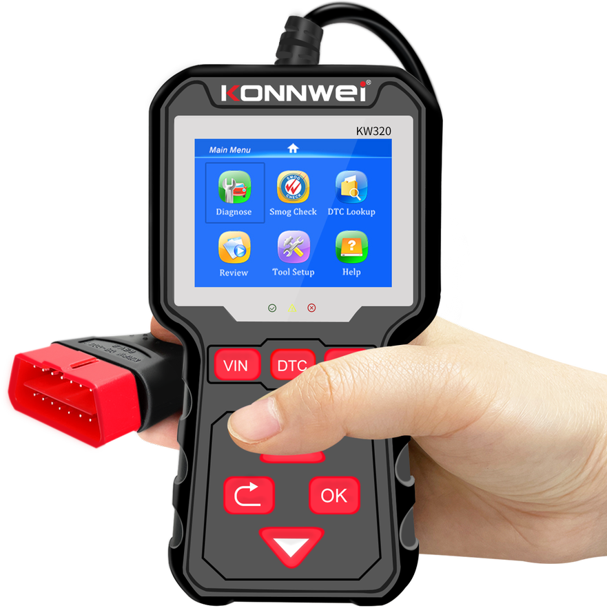 Diagnostinis matuoklis, OBD2 skaitytuvas Konnwei KW320