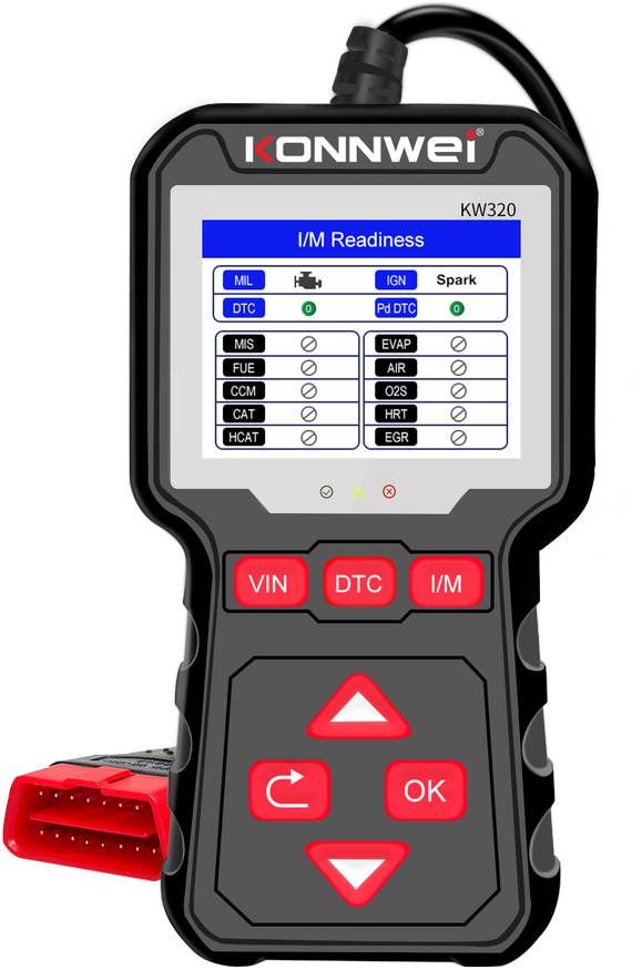 Diagnostinis matuoklis, OBD2 skaitytuvas Konnwei KW320