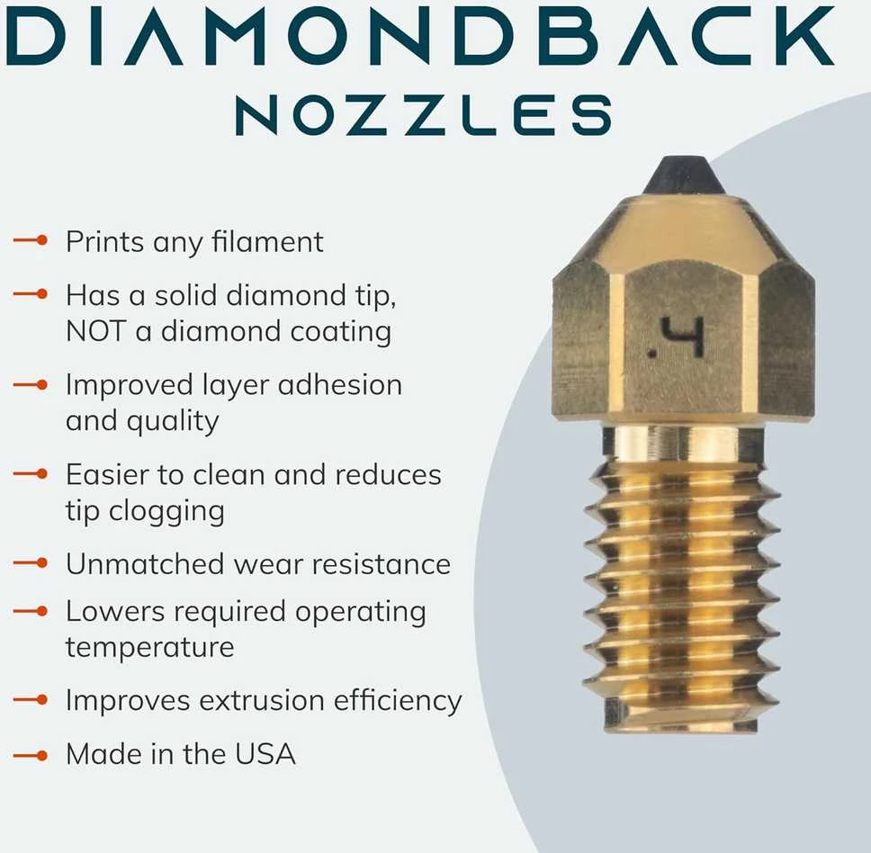 DiamondBack 0.4 mm antgalis su deimantiniu smaigaliu