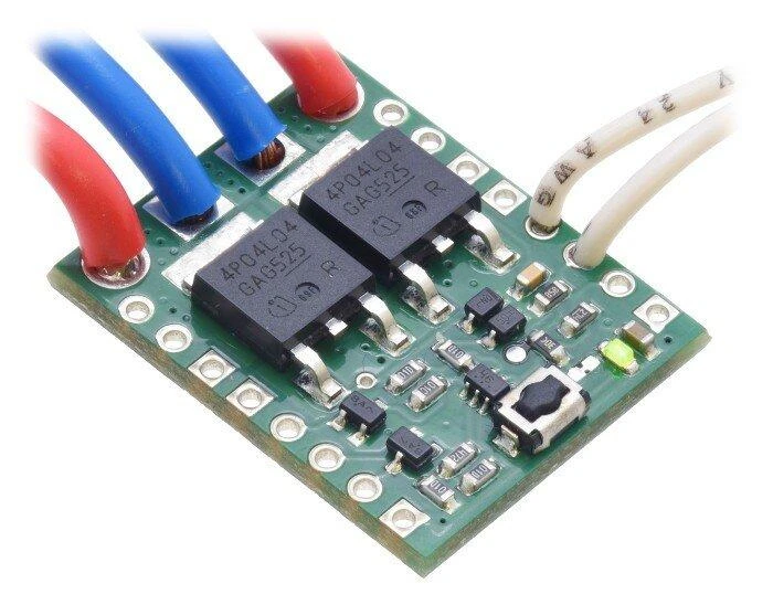 Didelis jungiklis MOSFET HP 4.5-40V/16A, su apsauga prieš atvirkštinę srovę, Pololu 2813