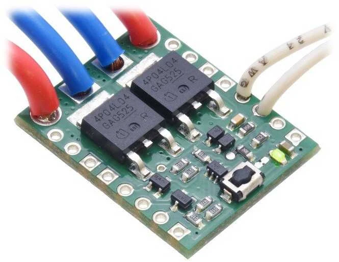 Didelis jungiklis Push MOSFET MP 4.5-40V/8A, su apsauga prieš atvirkštinę srovę, Pololu 2812
