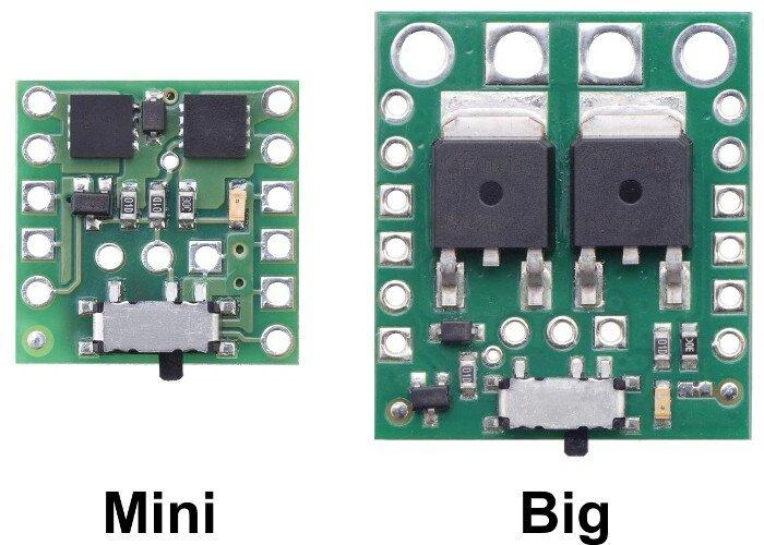 Didelis jungiklis Slide MOSFET MP 4.5-40V/8A, su apsauga nuo atvirkštinės srovės, Pololu 2814