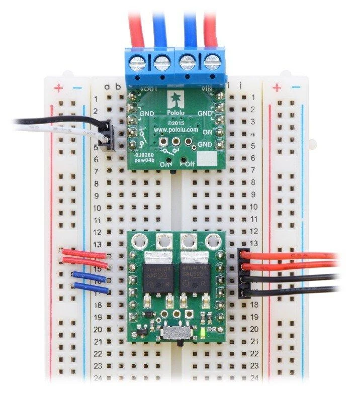 Didelis jungiklis Slide MOSFET MP 4.5-40V/8A, su apsauga nuo atvirkštinės srovės, Pololu 2814