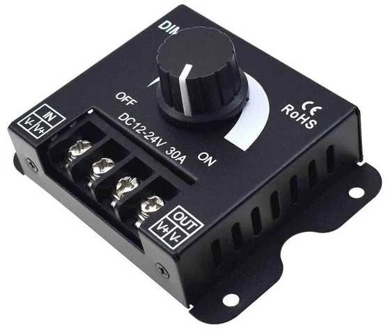 Oem Dimmer LED juostelėms - DIMMER - 12-24V DC 30A - rankinis valdiklis