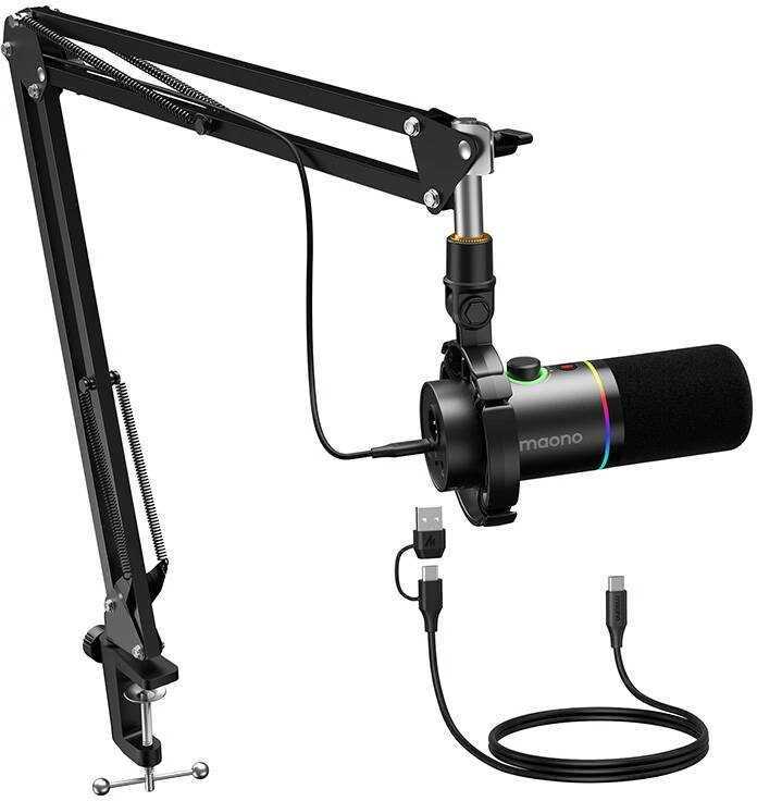 Dinaminis mikrofonas Maono PD200XS - juodas