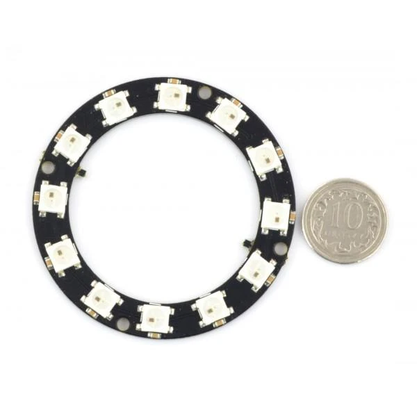 Oem Diodų žiedas LED RGB WS2812B 5050x12 - 50mm
