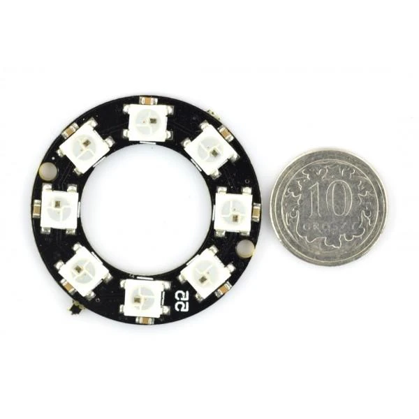 Oem Diodų žiedas LED RGB WS2812B 5050x8 - 32mm