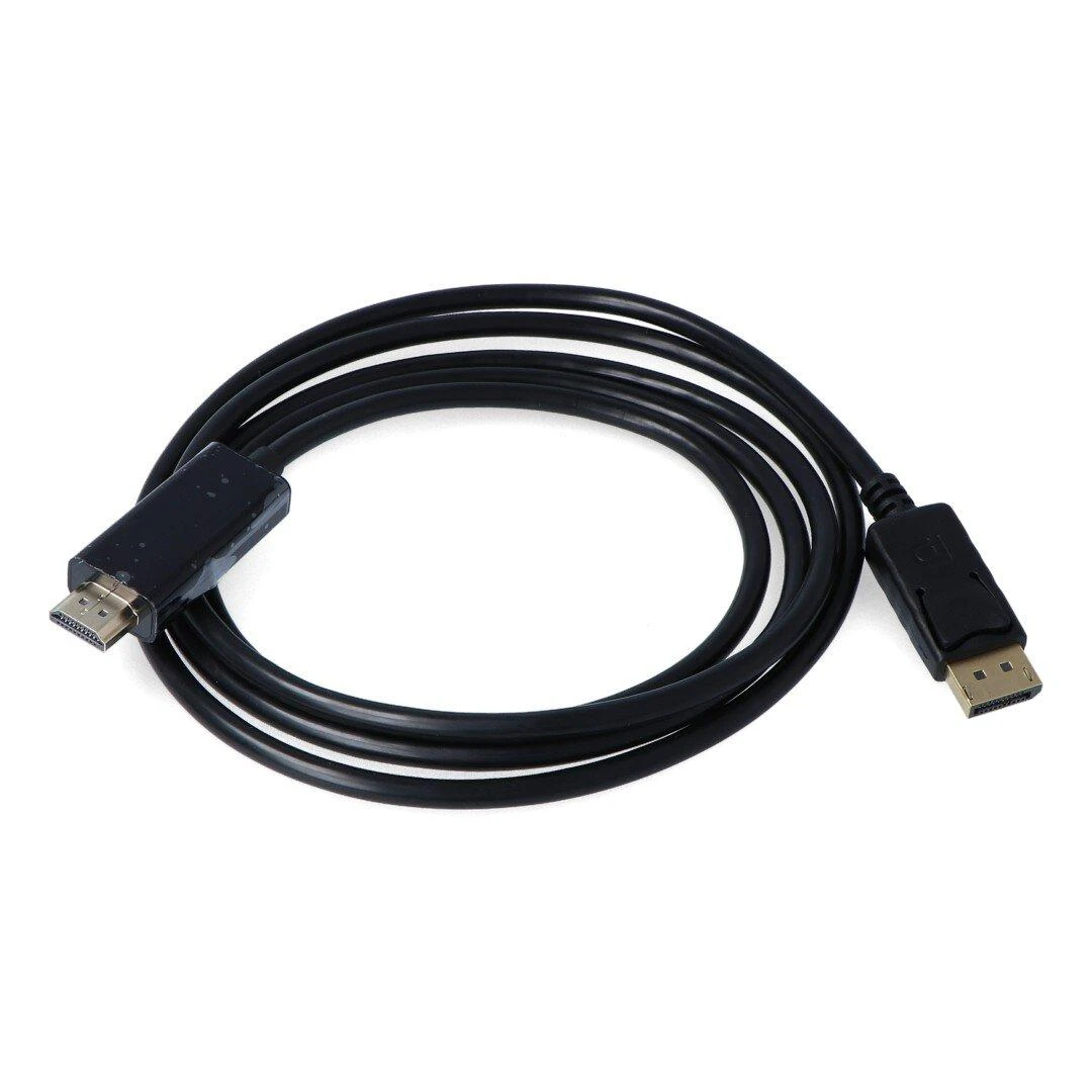 DisplayPort - HDMI Akyga kabelis 1.8m