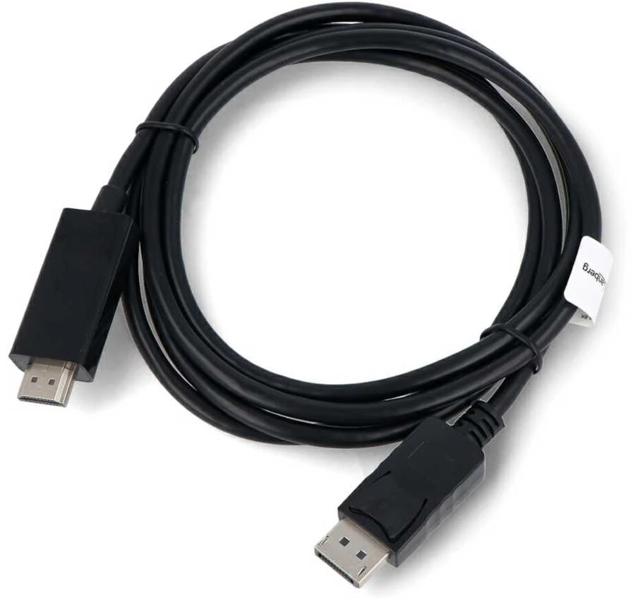 LANBERG Cable DisplayPort M v1.1->HDMI M 1.8m juodas