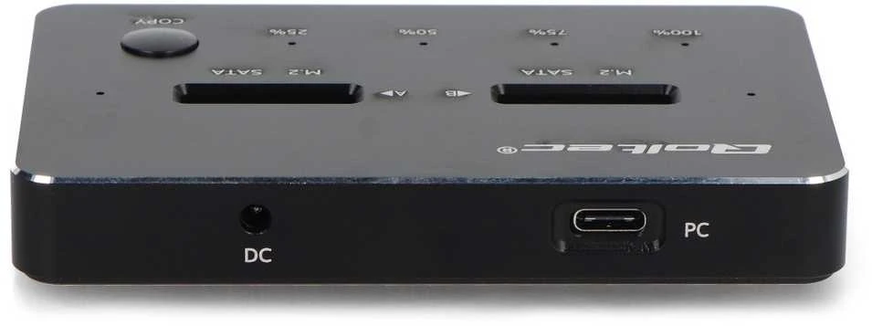 QOLTEC 50310 Drive Docking Station 2x SSD M.2 SATA / NGFF / USB Type C