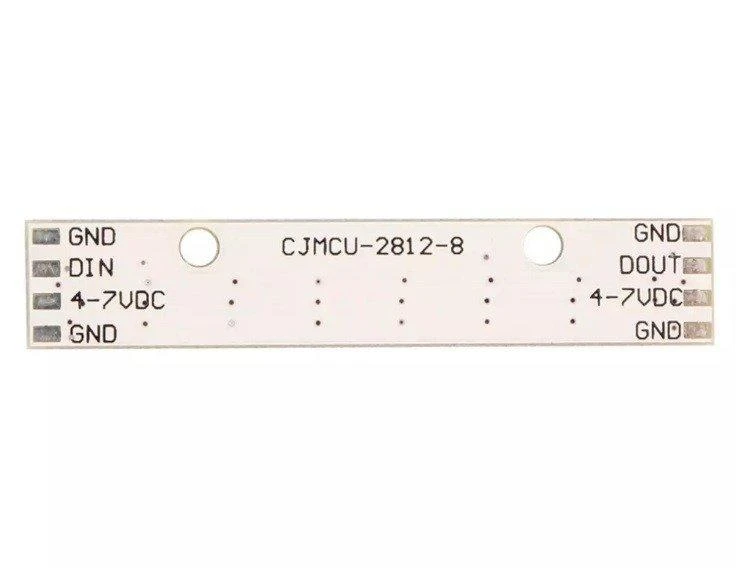 Oem Drono apšvietimas - 8 x RGB LED juosta WS2812B - lenktyniniams dronams - 2812-8
