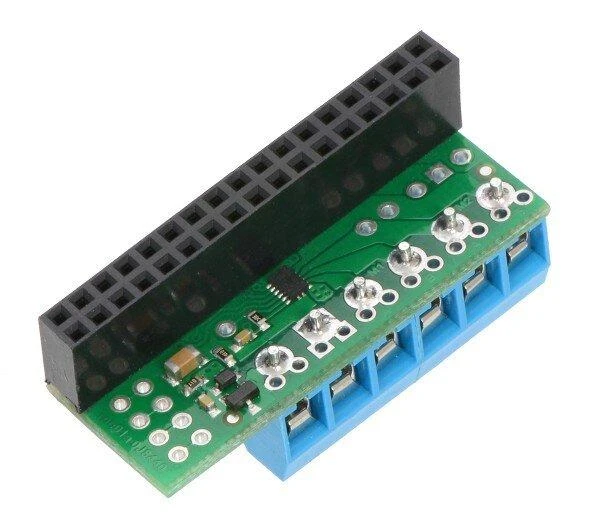 DRV8835 valdiklio modulis su Raspberry Pi jungtimi