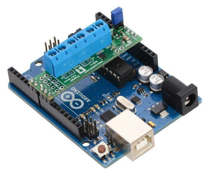 DRV8835 dvigubas, 2 kanalų variklio valdiklis 11V/1.2A, Arduino priedėlis, Pololu 2511