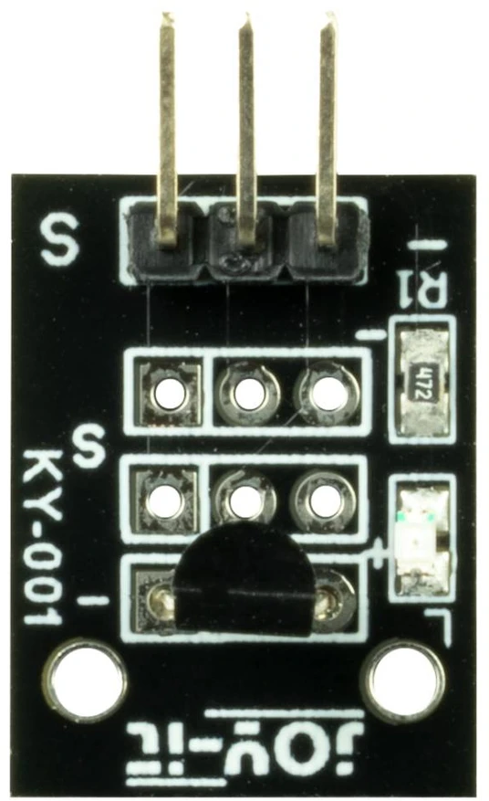 DS18B20 skaitmeninis 1 laido temperatūros jutiklis - Joy-IT KY-001