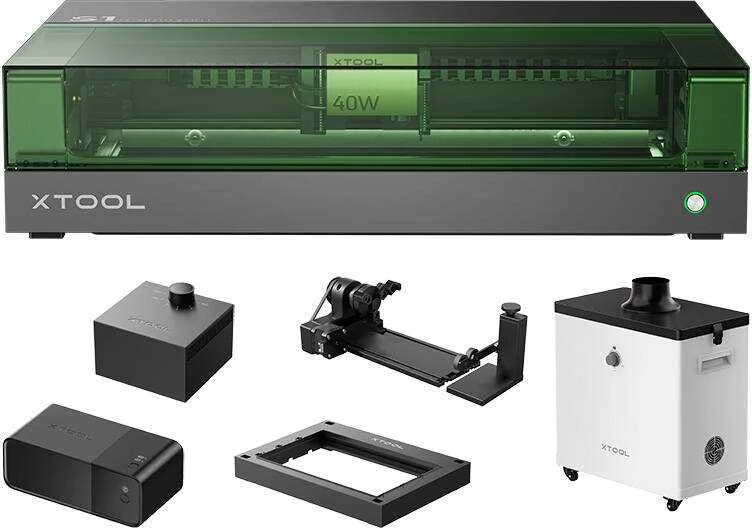 xTool S1 40W graviravimo staklės su visais priedais