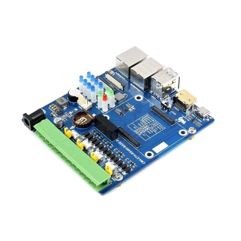 Waveshare CM4 plokštė su Ethernet ir RS485 jungtimis