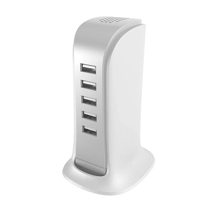 Dudao A5EU 5x USB įkroviklis + maitinimo laidas (baltas)