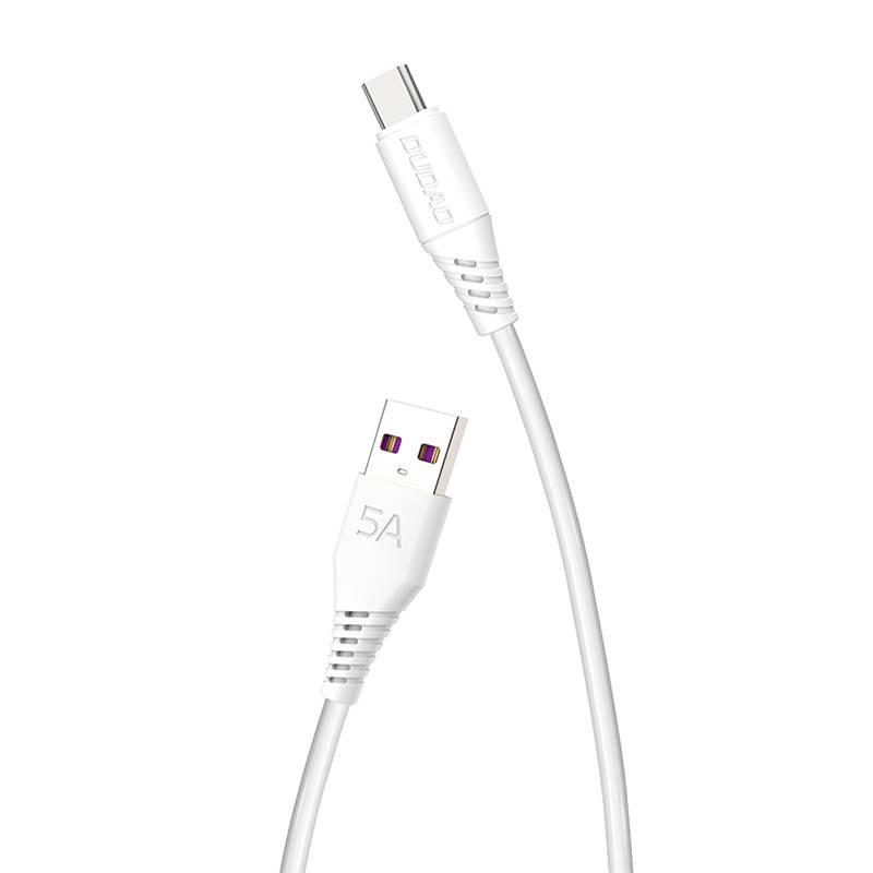 Dudao L2T USB - USB-C kabelis 5A 1m - Baltas
