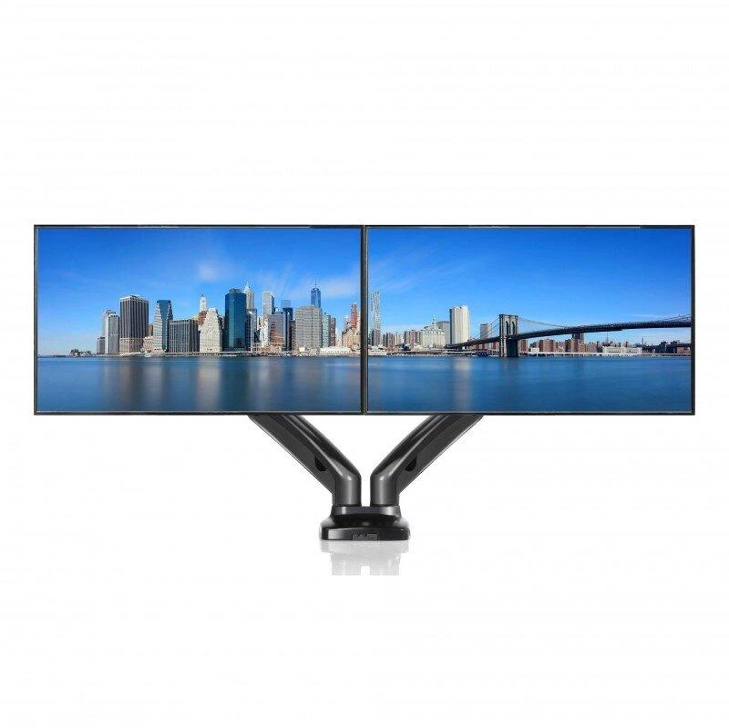 ART stalo laikiklis ant dujinių spyruoklių 2 monitoriams LED/LCD 13-27'' L-16GD