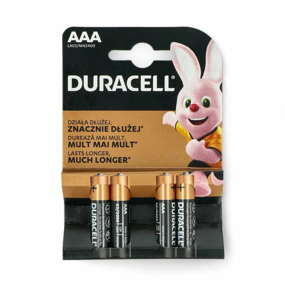 Baterija Šarminė R3 (AAA) 1.5V DURACELL Power (4vnt Blisteryje)