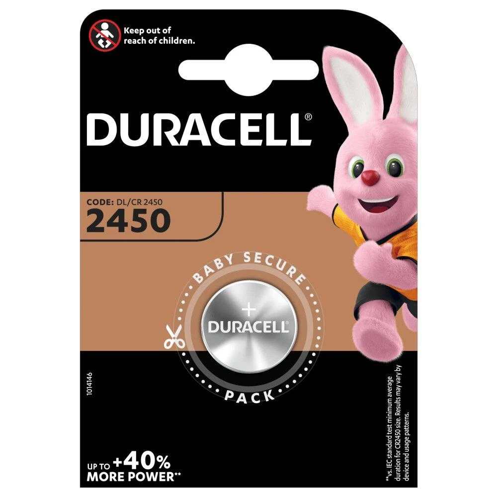 Baterijos DURACELL 2450, 1vnt