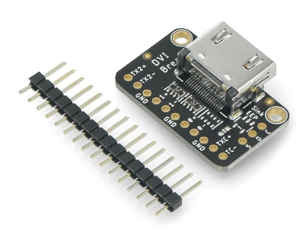 Green Cell DVI Breakout plokštė, adapteris su HDMI/DVI jungtimi, skirtas Raspberry Pi Pico, Adafruit 4984