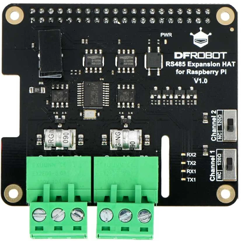DFRobot RS485 plėtimo plokštė viršutinis vaizdas