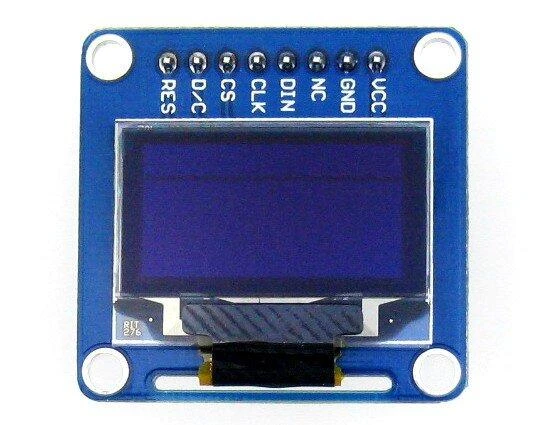 OLED ekranas 0.96 su kaištiniais kontaktais