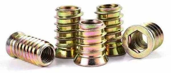 Oem Dvigubo sriegio medinė jungtis M6x15mm - 10 vnt - Baldų skirtukas - Varžtas - Veržlė