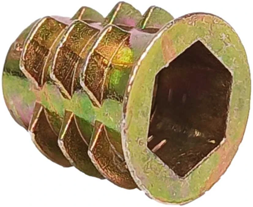 Dvigubo sriegio medinis įdėklas M8x18mm - 10 vnt, - Baldų įdėklas - Varžtas - Veržlė