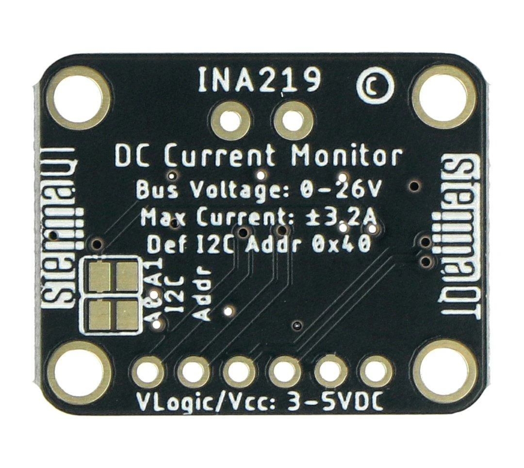 Dvikryptis srovės / galios jutiklis, INA219, 26V 3.2A, STEMMA AT / Qwiic, Adafruit 904