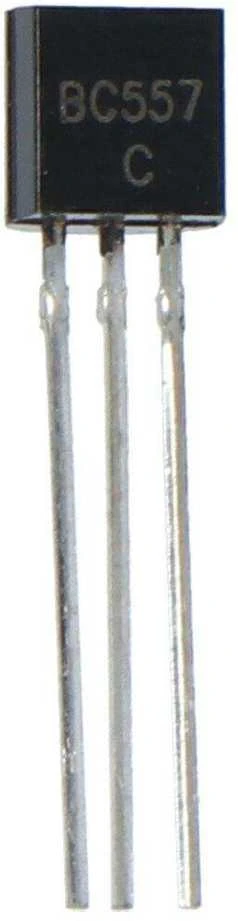 BC557C PNP tranzistorius su trimis laidais