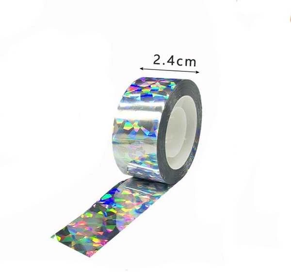 Oem Dvipusė holo atspindinti juosta - 24mm - 50m - paukščių atbaidiklis