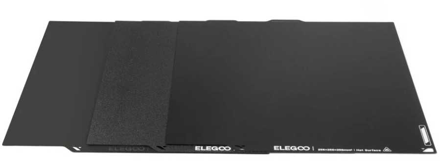 Dvipusių magnetinių lipdukų rinkinys Elegoo Centauri Carbon/Centauri 3D spausdintuvams - 3 vnt, - 256x256 mm