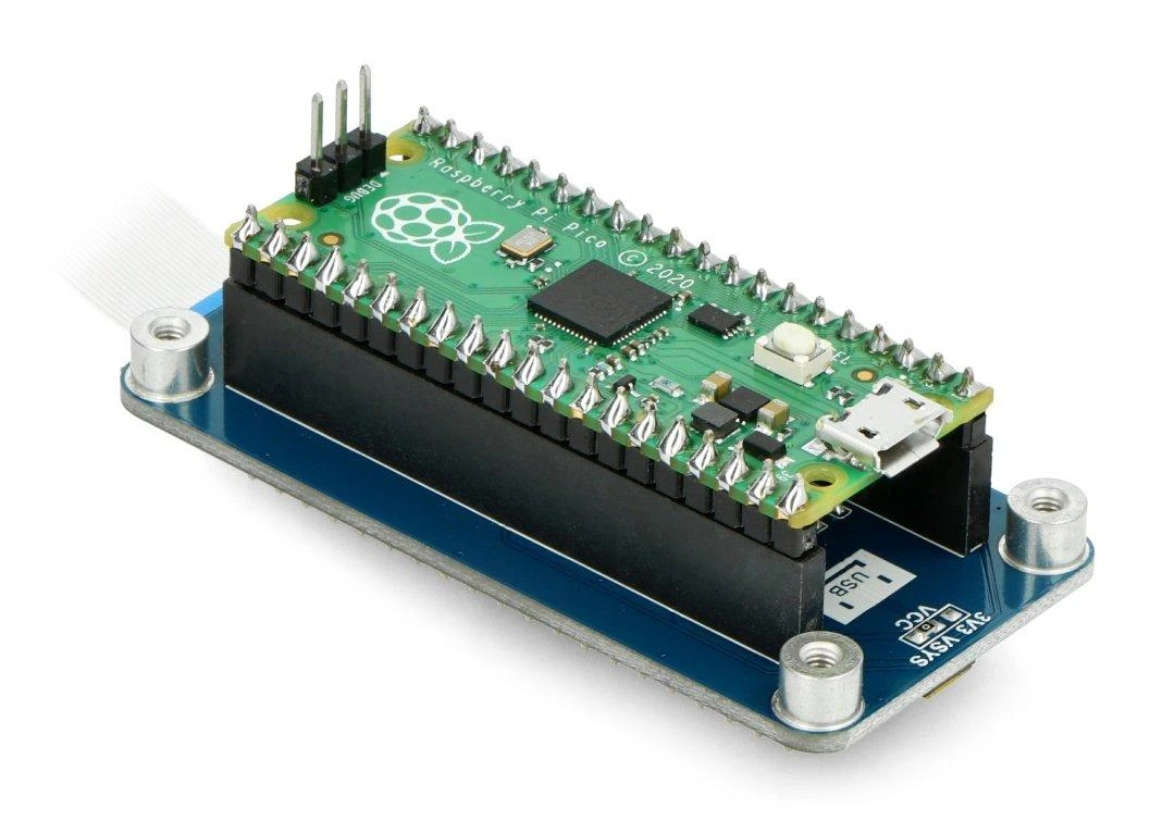 E-paper E-Ink 2.9” 296x128px lankstus ekrano priedėlis, skirtas Raspberry Pi Pico - juodas/baltas - Waveshare 20125