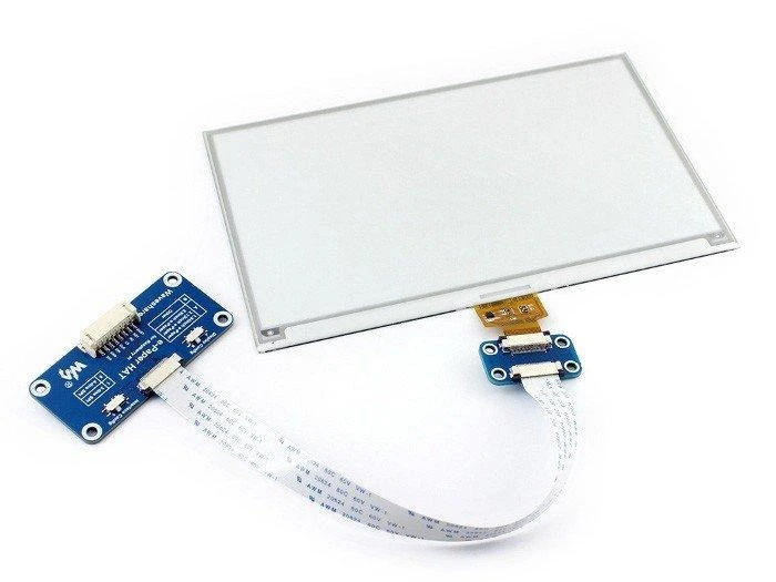 Waveshare 7.5 colių E-Ink ekranas su valdymo moduliu