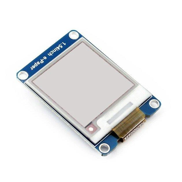 E-paper E-Ink (B) 1.54” 200x200px, modulis su trijų spalvų SPI ekranu, Waveshare 13338