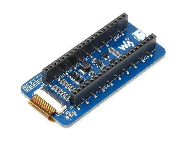E-paper E-Ink ekranas, 2.13” 250x122px, SPI, juodas ir baltas, skirtas Raspberry Pi Pico, Waveshare 19406
