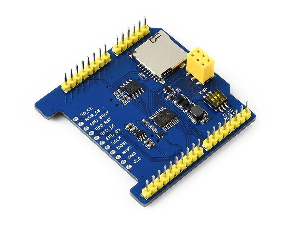 E-Paper Raw Panel Driver Shield, priedėlis e-paper ekranams, skirtas Arduino, SPI, Waveshare 15082
