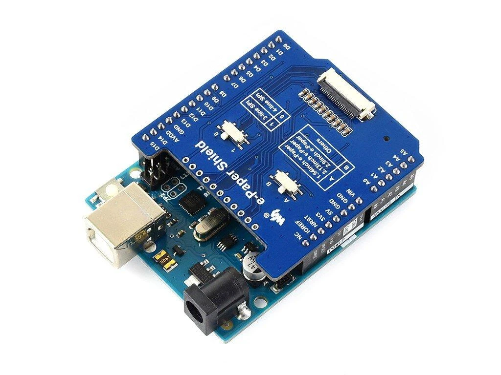 E-Paper Raw Panel Driver Shield, priedėlis e-paper ekranams, skirtas Arduino, SPI, Waveshare 15082