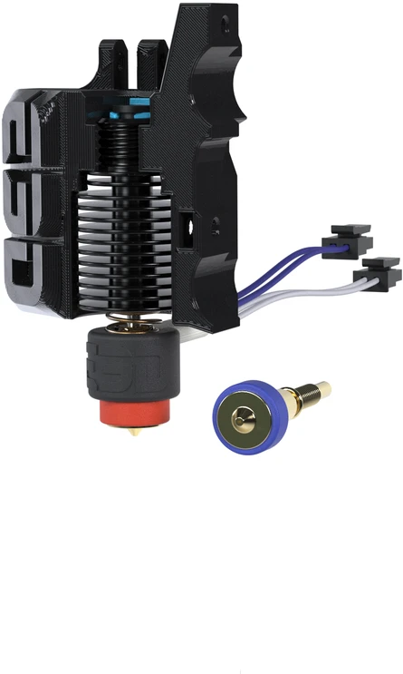 E3D Revo Prusa Mini ekstruderis su keičiamais purkštukais