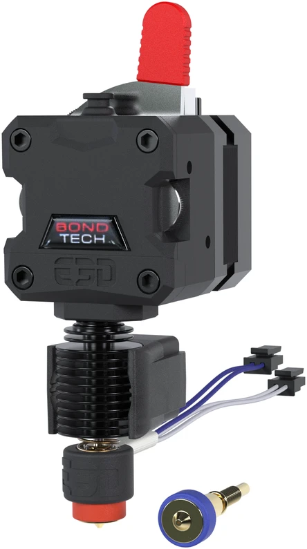 E3D Revo Roto LGX ekstruderis su Revo antgaliu