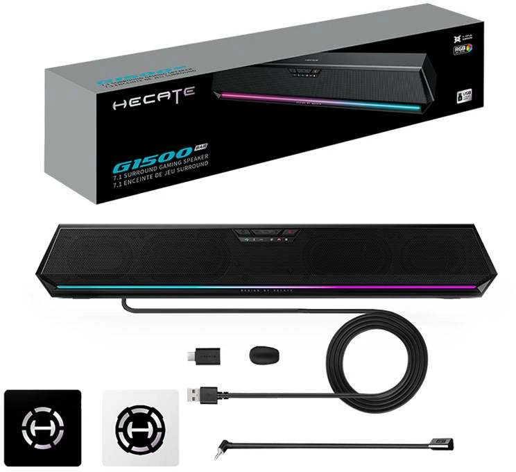 Namų kino sistema Edifier Žaidimų garso juostos stiprintuvas HECATE G1500 baras (juodas)