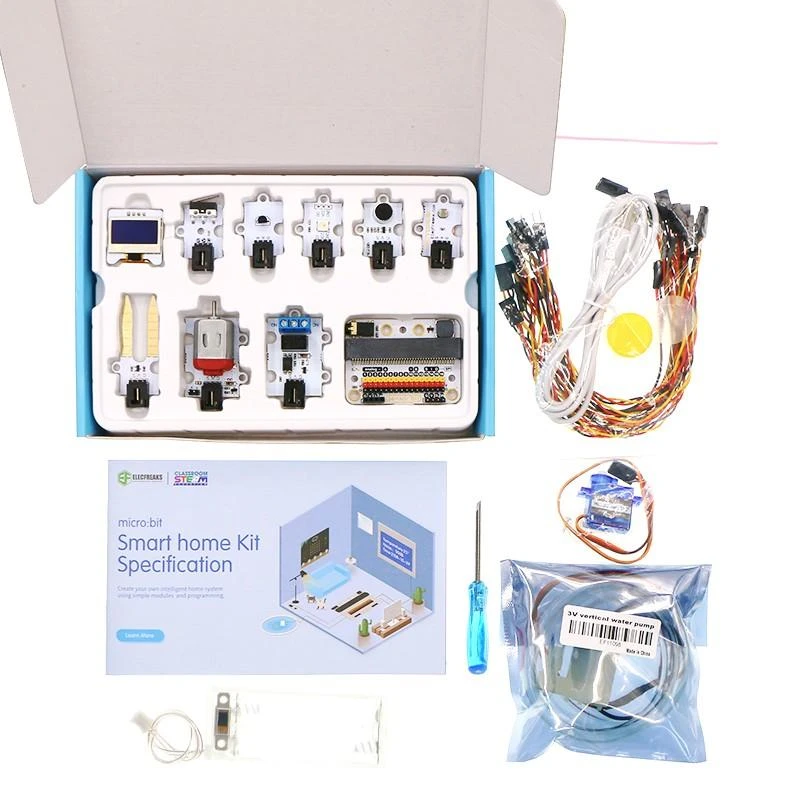ElecFreaks Smart Home rinkinio komponentai su priedais